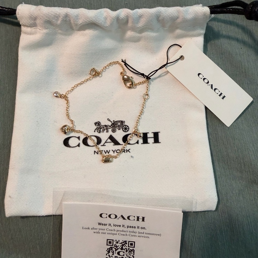 Coach Gold Charm Bracelet